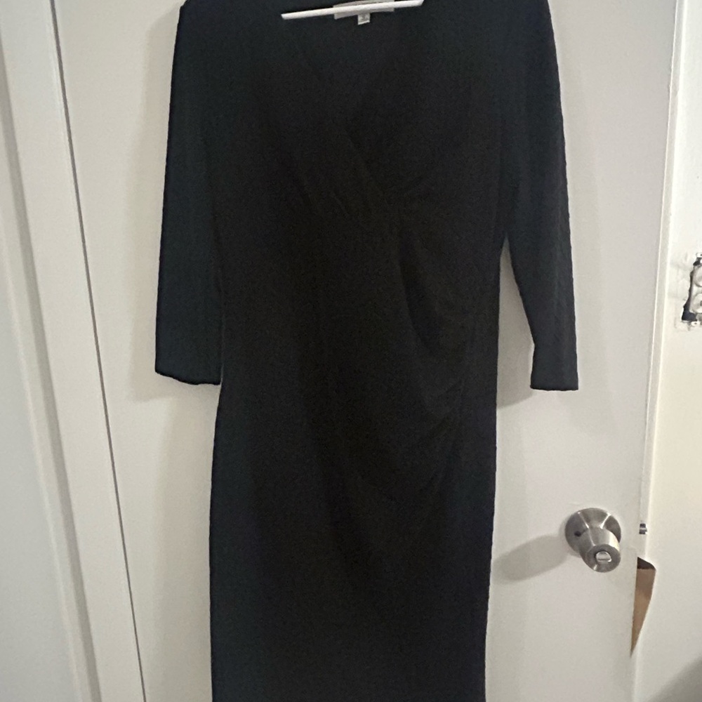 Evan Picone Black Midi Dress